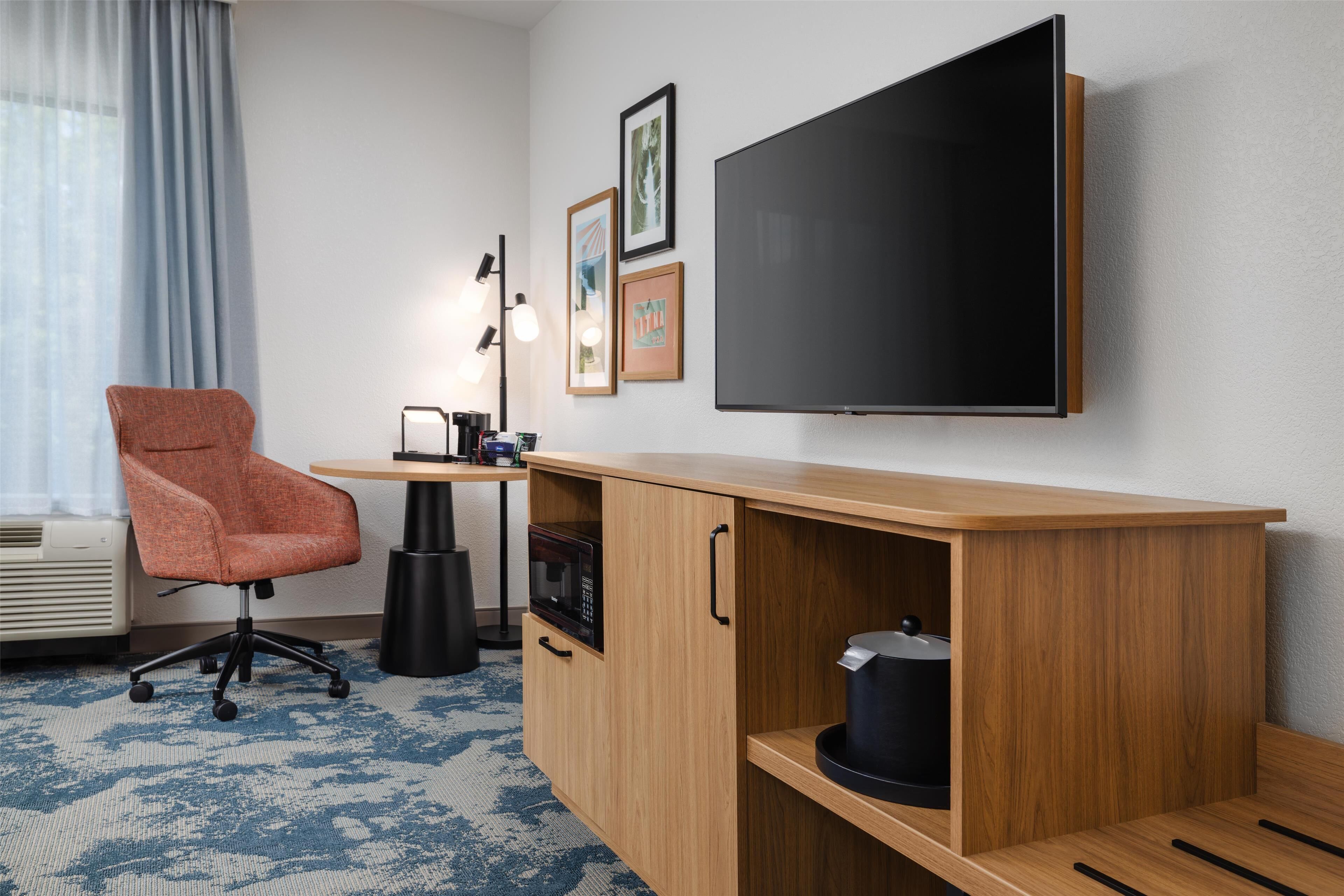 in-room safe, desk, blackout curtains, iron/ironing board