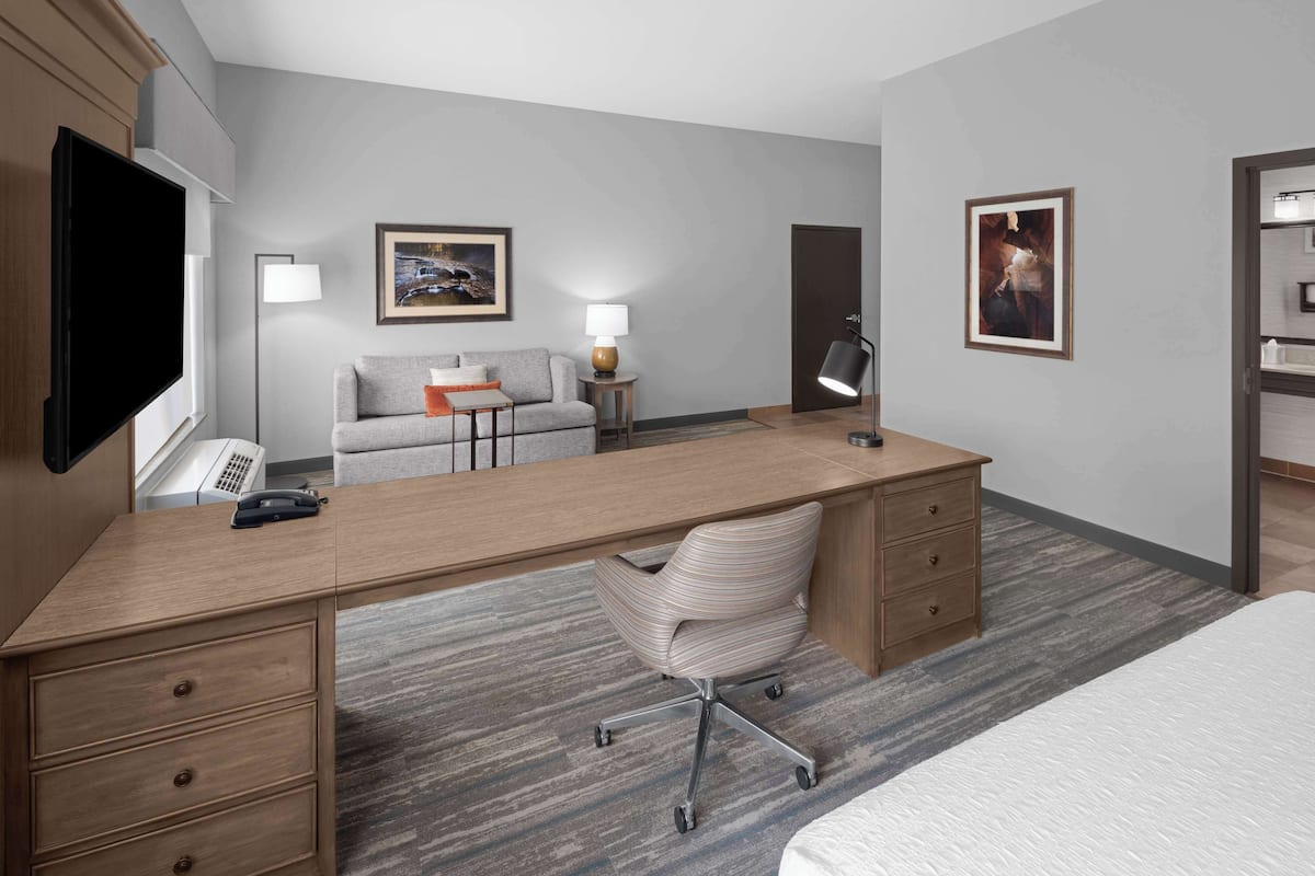 Suite, 1 King Bed, Accessible, Non Smoking | In-room safe, iron/ironing board, free WiFi, bed sheets