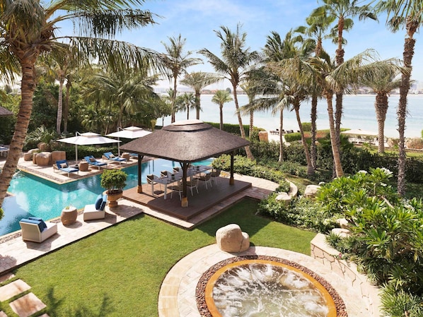 Deluxe Villa, 4 Bedrooms, Private Pool, Beachside (Riviera) | Egyptian cotton sheets, premium bedding, minibar, in-room safe - Sofitel Dubai The Palm Resort & Spa (Dubai)