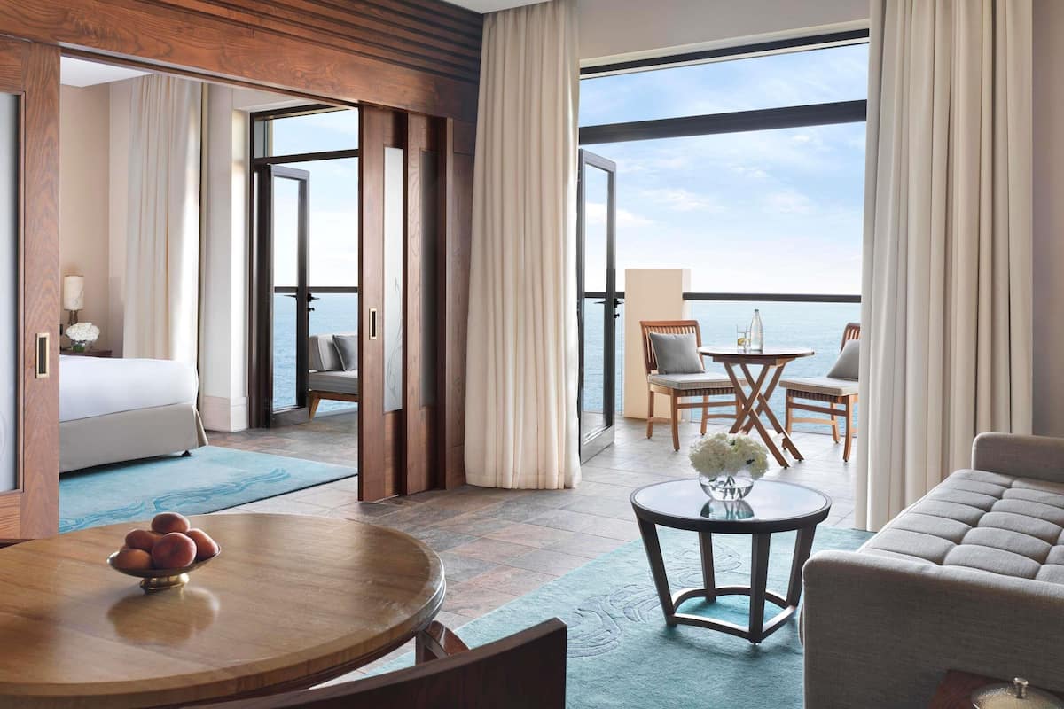 Family Apartment, 1 Bedroom, Kitchen, Sea View | 1 bedroom, Egyptian cotton sheets, premium bedding, minibar