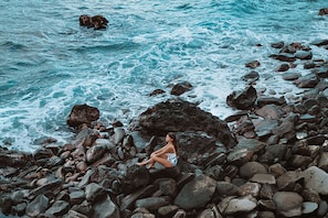 On the beach, beach towels, snorkeling, surfing - The Resort at Kapalua Bay, Maui (Lahaina)