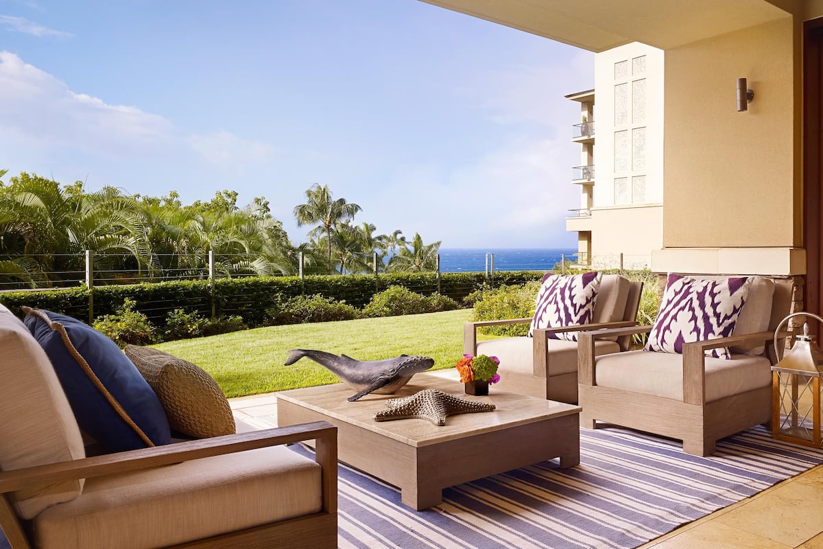 Grand Residence, 3 bedrooms, Kitchen, Partial Ocean View | 1 bedroom, premium bedding, in-room safe, desk