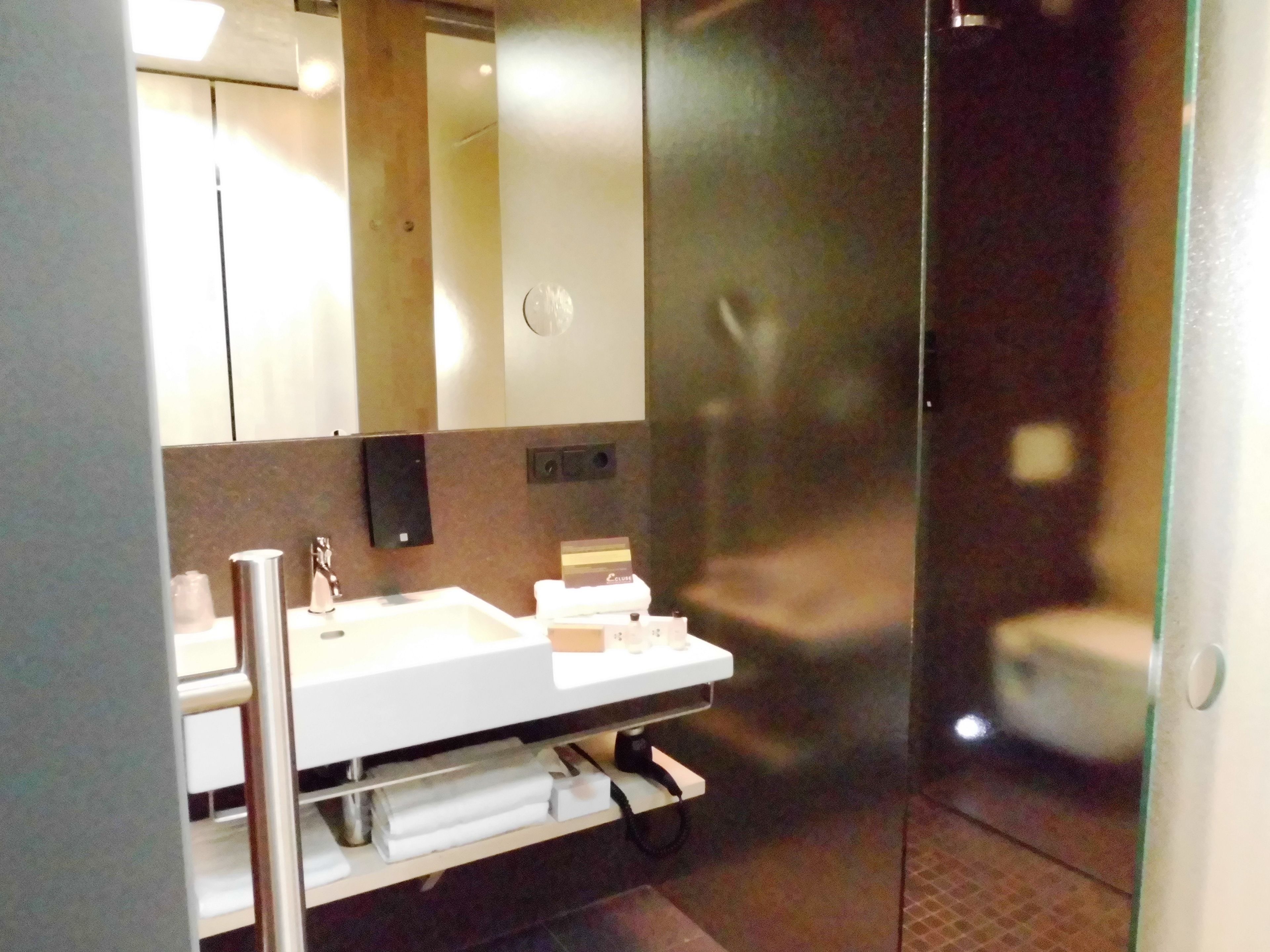 suite | bathroom | rainfall showerhead, free toiletries, hair dryer, heated floors