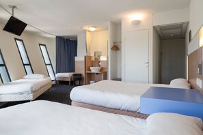 Bureau, chambres insonorisées, Wi-Fi, draps fournis