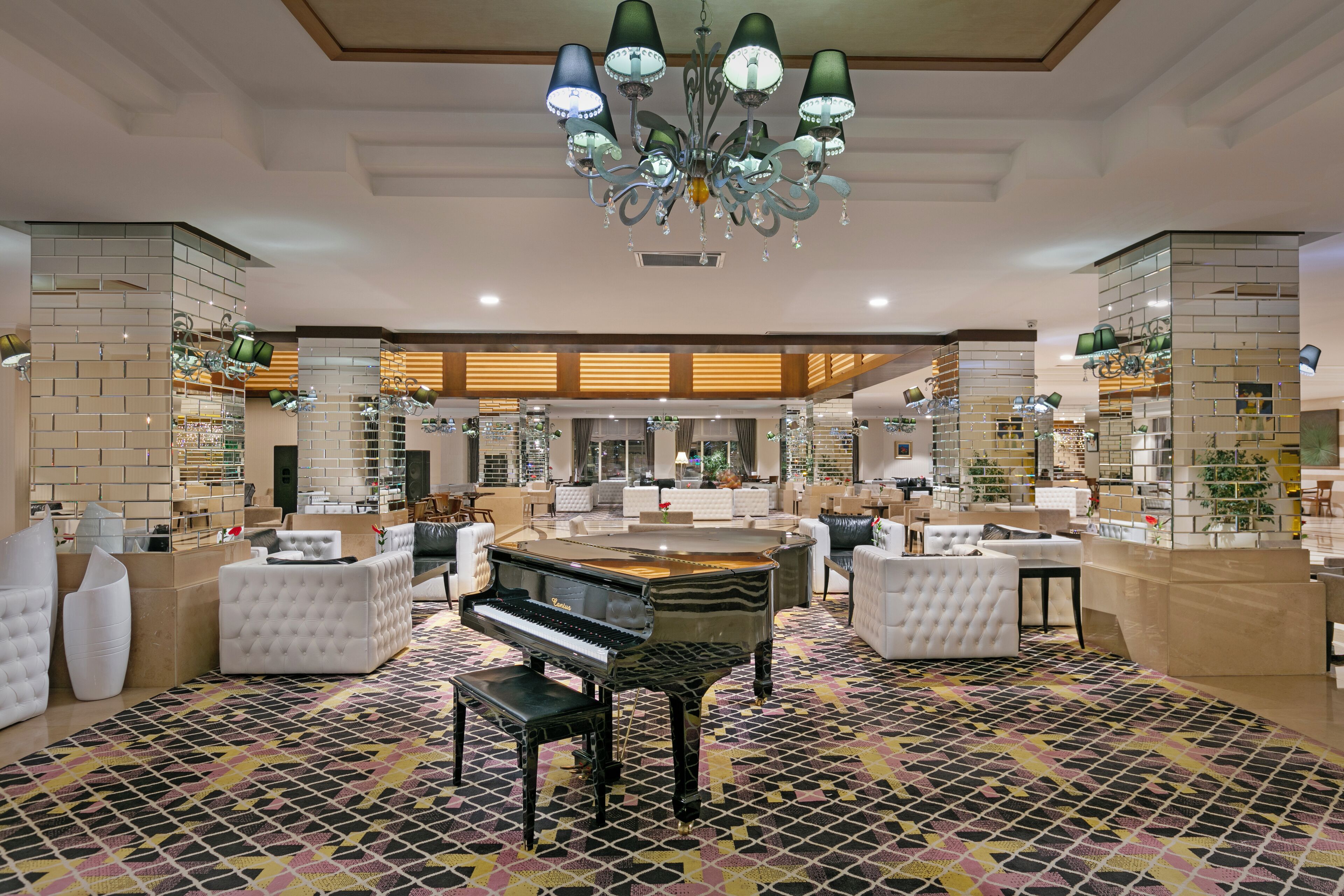 7 bars/lounges, poolside bar, beach bar