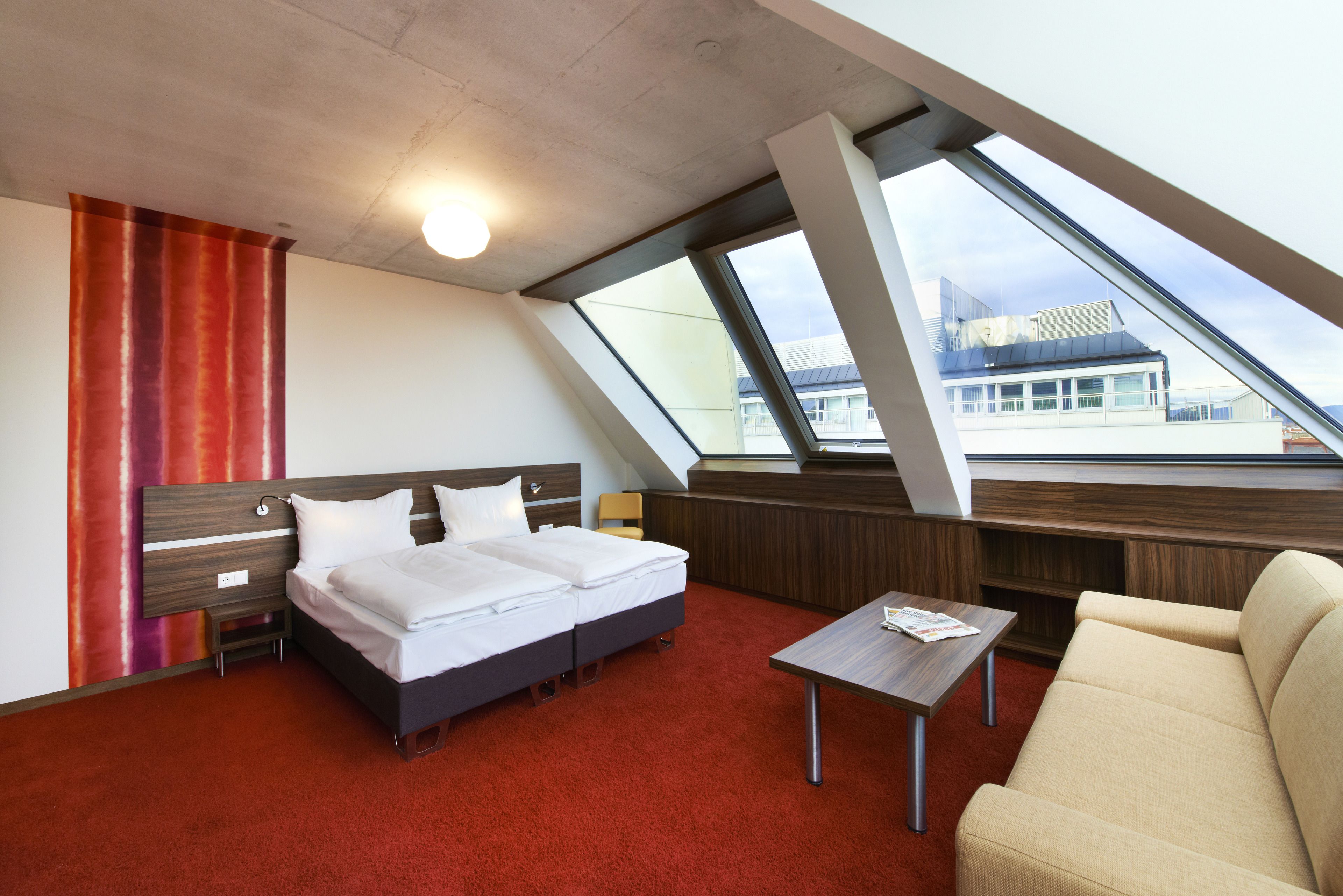 comfort twin room (plus) | premium bedding, minibar, in-room safe, desk