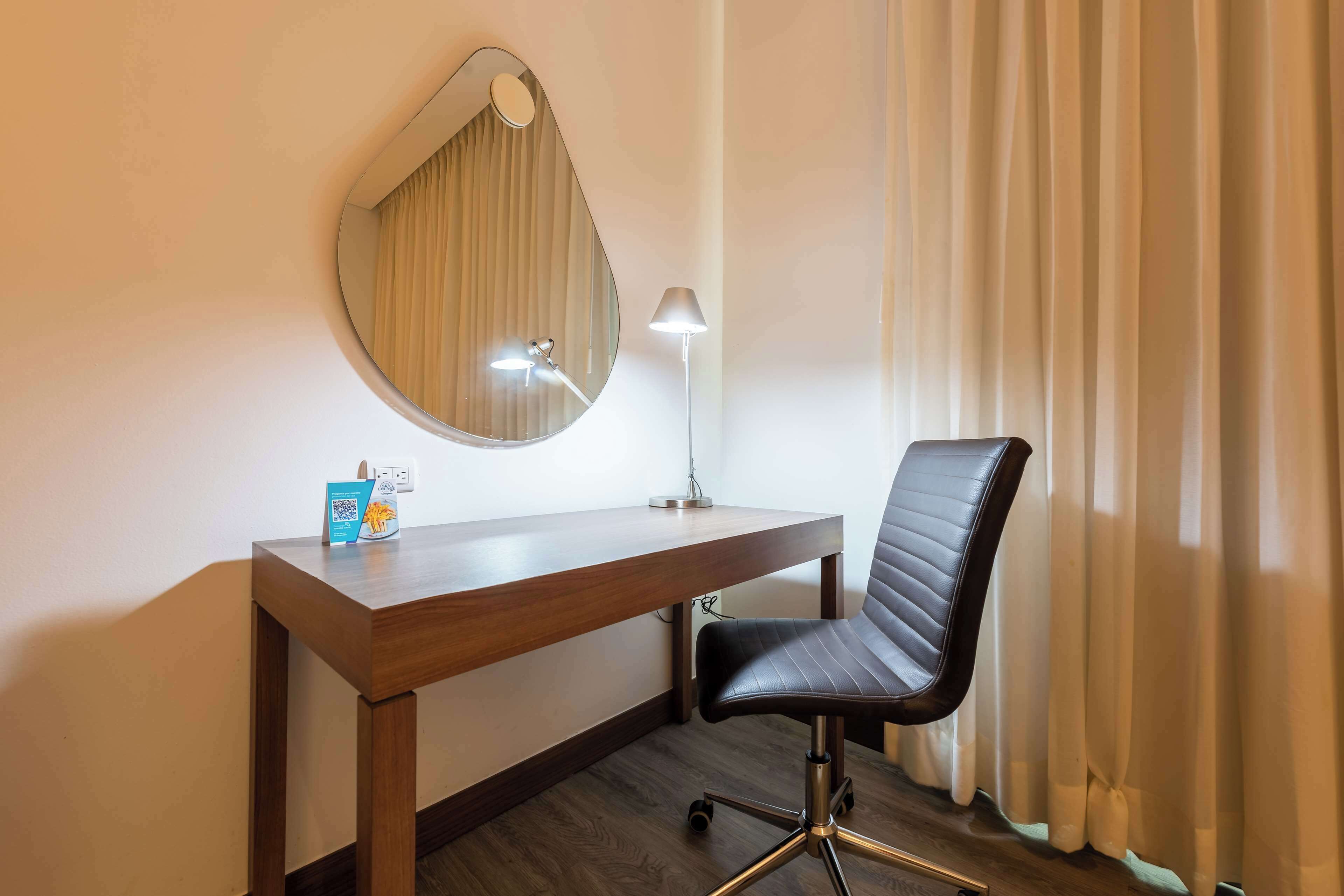 in-room safe, desk, laptop workspace, soundproofing