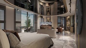 Presidential Suite, 1 King Bed | Premium bedding, free minibar, in-room safe, desk