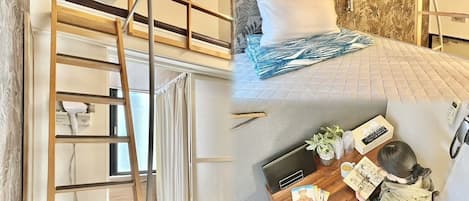 Desk, blackout curtains, iron/ironing board, free WiFi