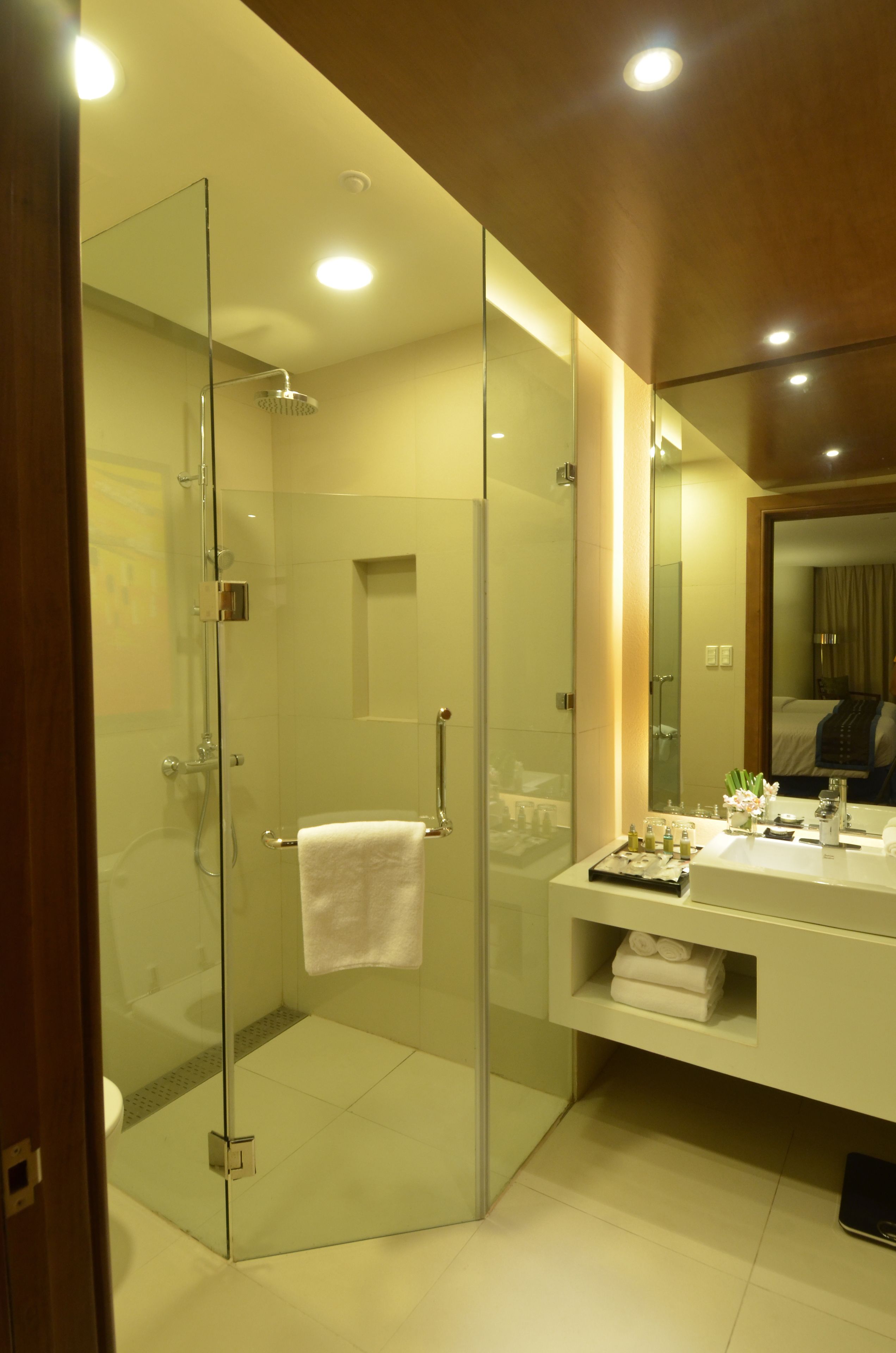 superior room, 2 single beds, non smoking | bathroom | shower, rainfall showerhead, free toiletries, hair dryer