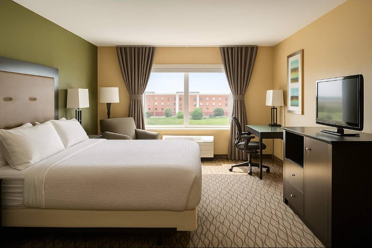 Safe på rommet, skrivebord, strykejern/-brett og wi-fi (inkludert)