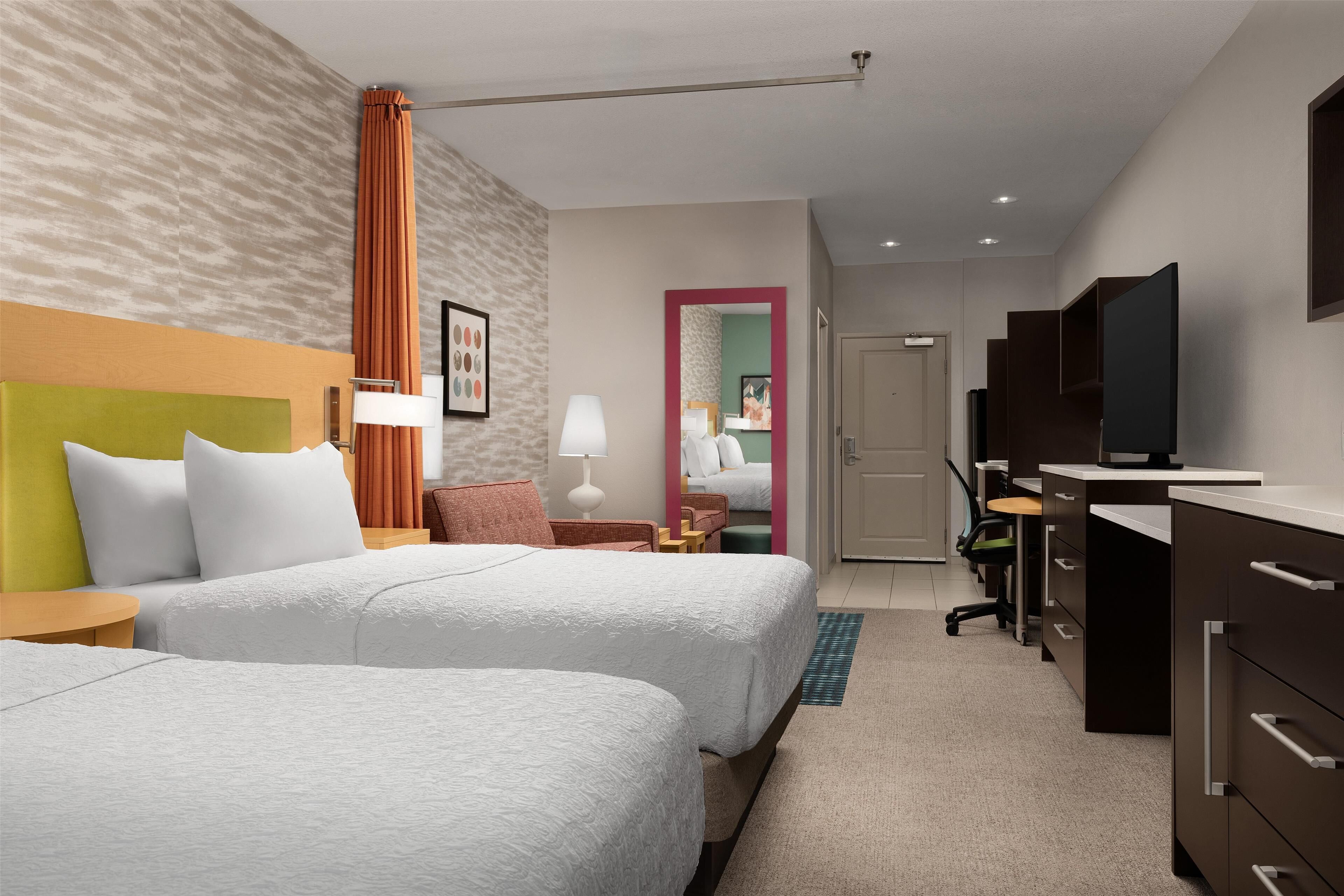 Allergitestet sengetøy, skrivebord for bærbar PC og blendingsgardiner