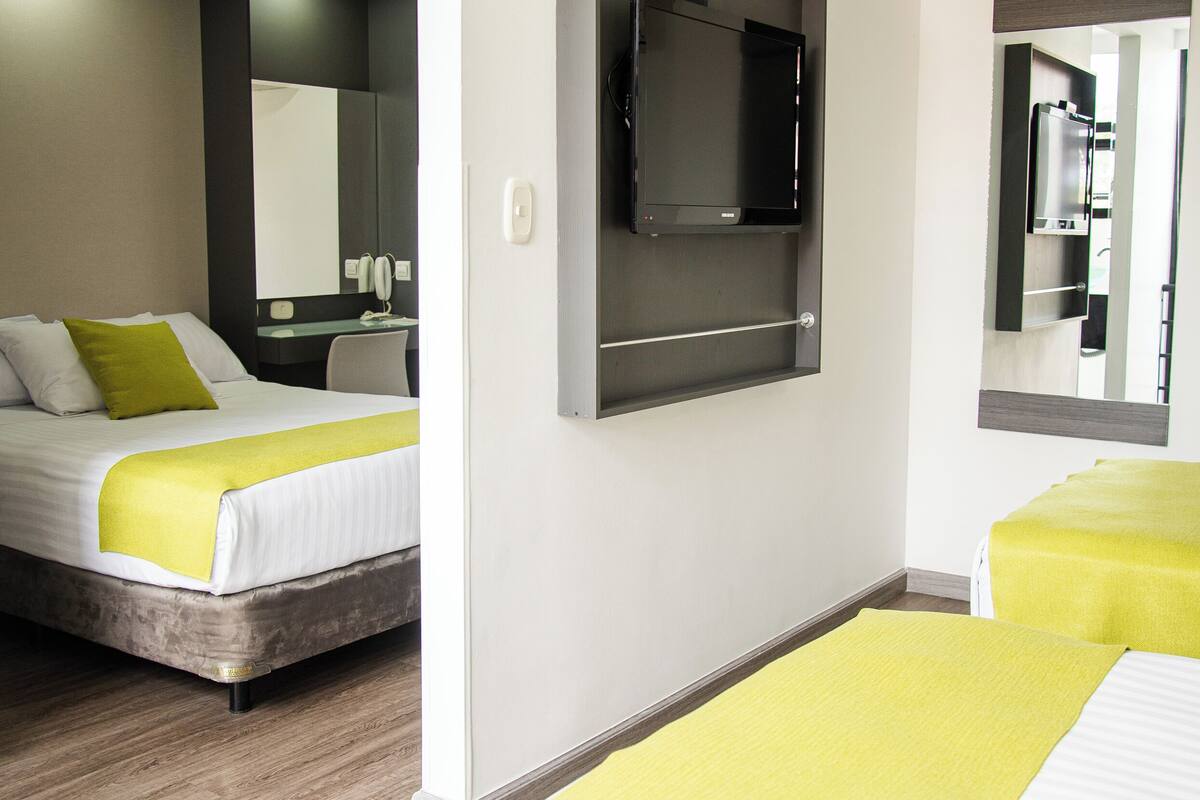 Standaard vierpersoonskamer | 1 slaapkamer, lakens van Egyptisch katoen, luxe beddengoed