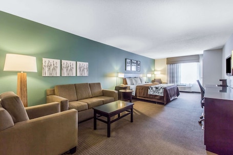 Suite, 1 King Bed, Accessible, Non Smoking | Pillowtop beds, desk, blackout drapes, iron/ironing board. Sleep Inn & Suites Clintwood