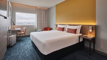 Down duvets, minibar, in-room safe, desk