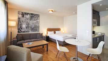 Premium-Studio (Balcony or Terrace) | Hochwertige Bettwaren, Pillowtop-Betten, Zimmersafe