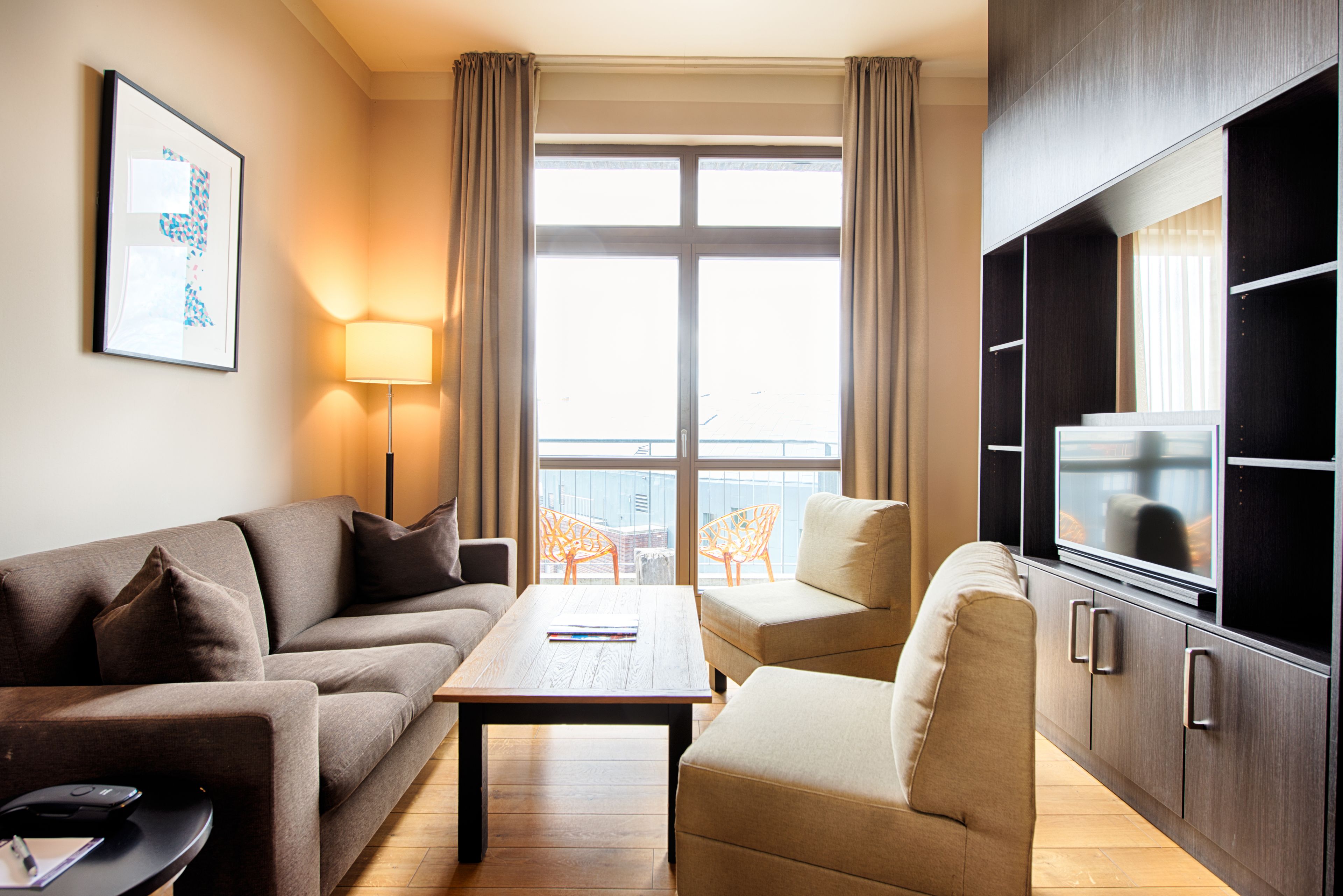 Premium bedding, pillowtop beds, in-room safe, individually decorated