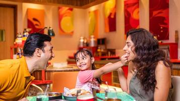 Breakfast, lunch, dinner served; Indian cuisine, alfresco dining