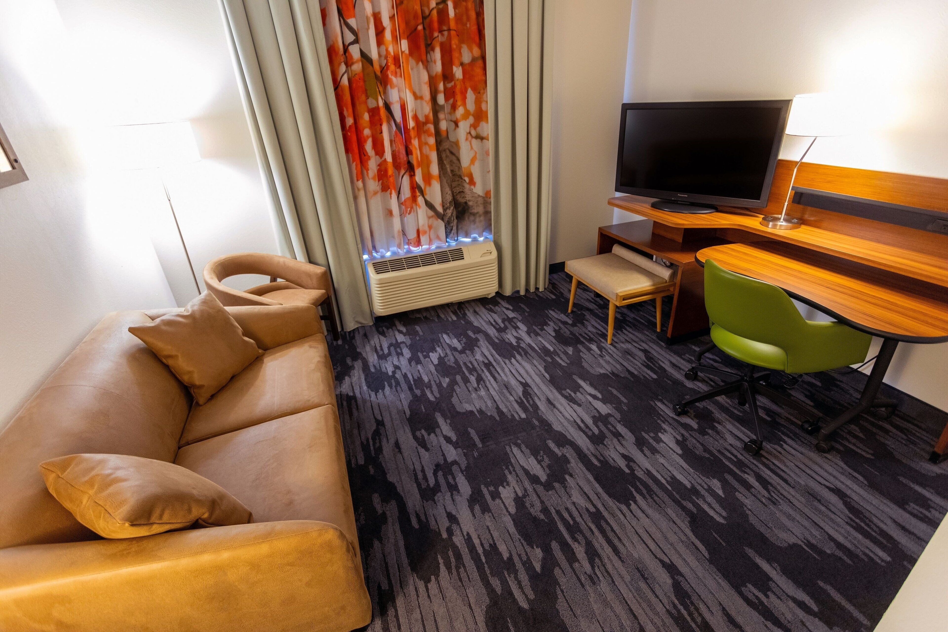 42-inch lcd tv with cable channels, tv, ipod dock