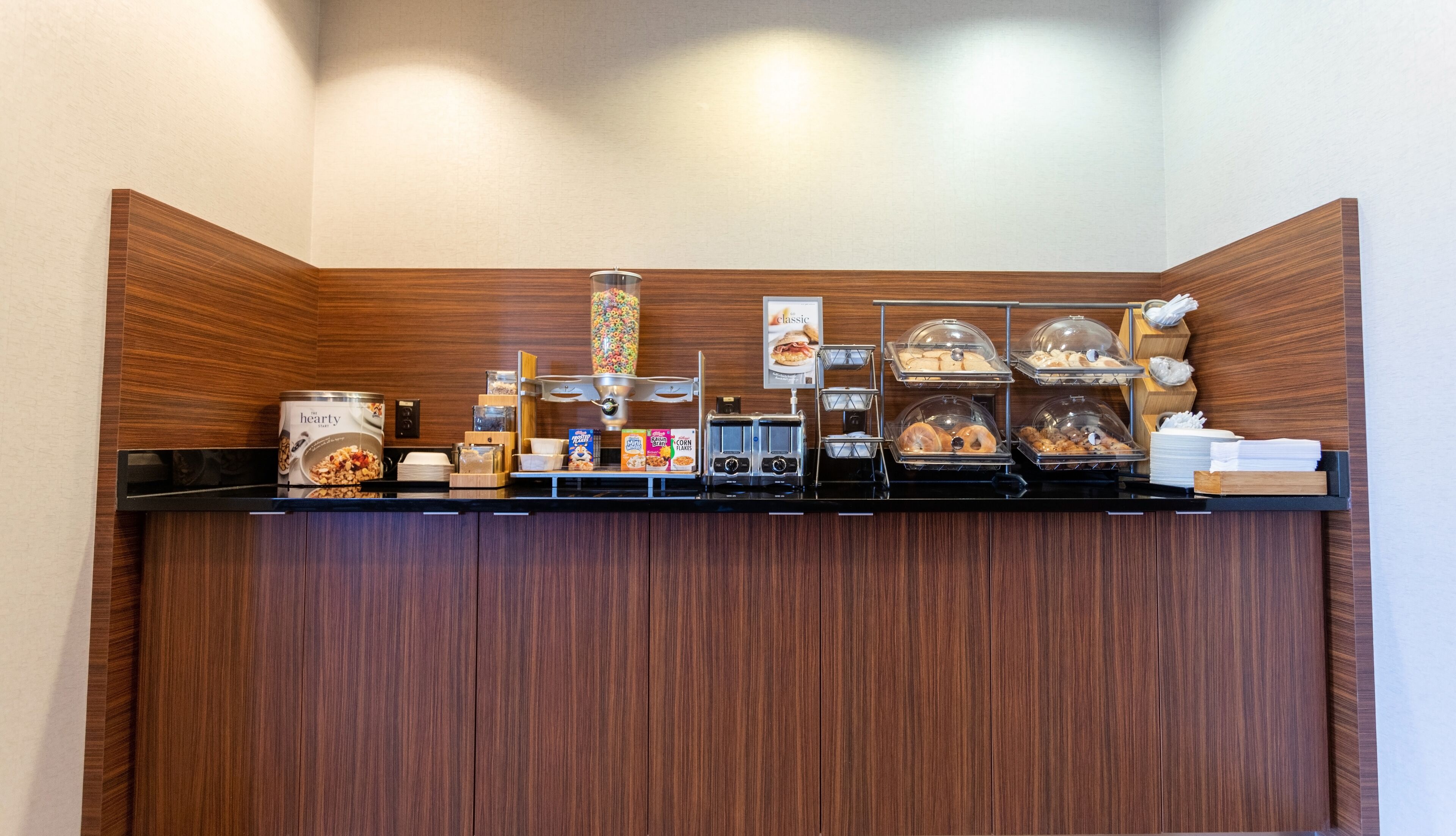 Free daily buffet breakfast