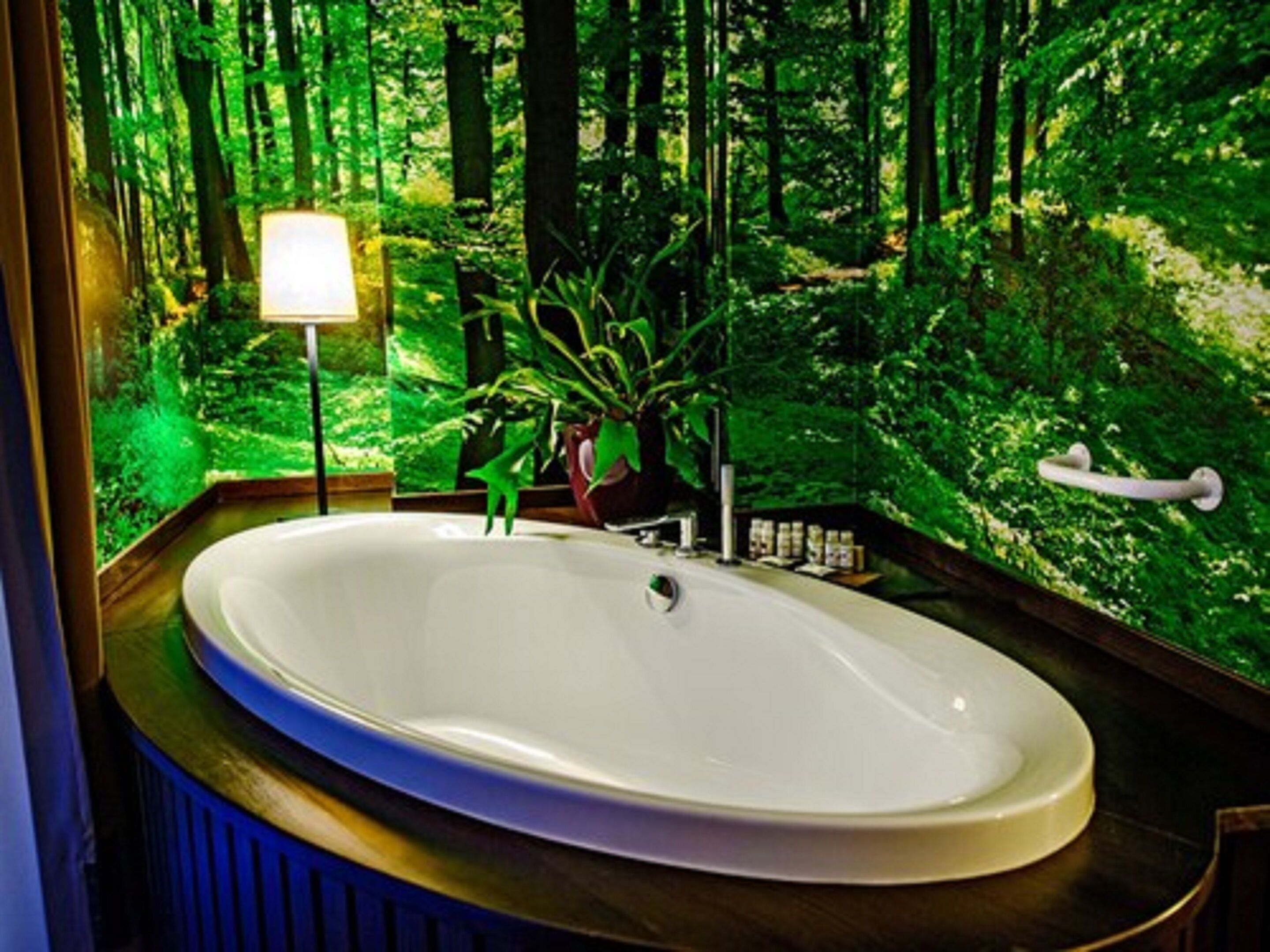 junior suite | bathroom | rainfall showerhead, designer toiletries, hair dryer, bathrobes