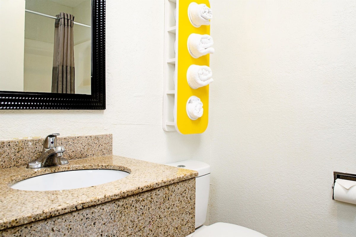 Free toiletries, hair dryer, towels, soap