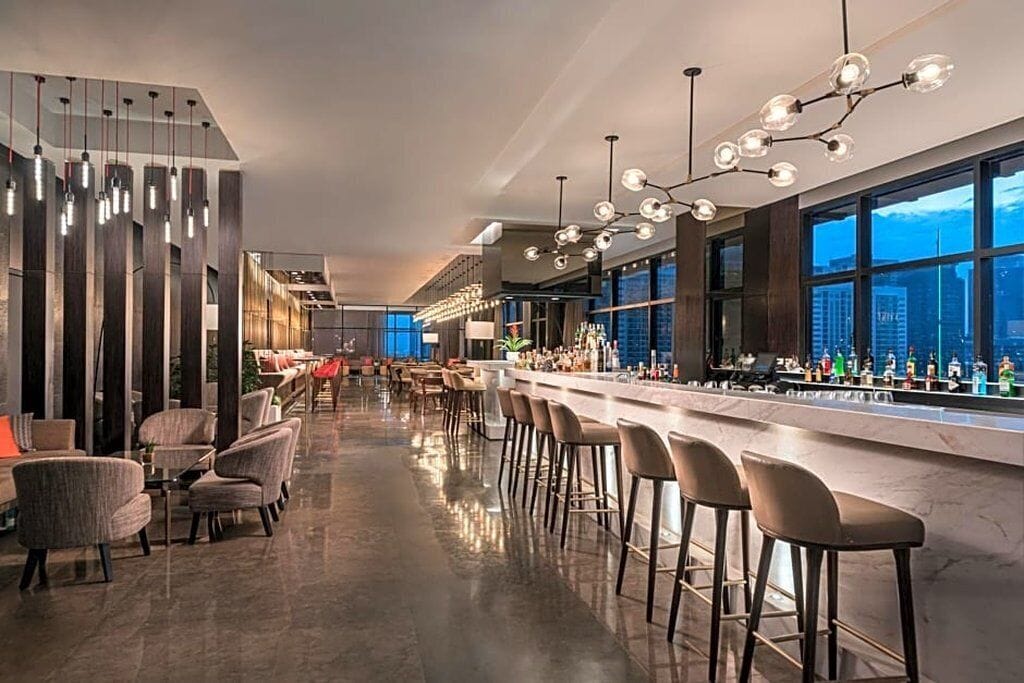 Bar på tagterrassen