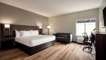 Room, 1 King Bed, Accessible, Non Smoking (Mobility/Hearing, Tub w/Grab Bars) | Premium bedding, pillowtop beds, desk, iron/ironing board