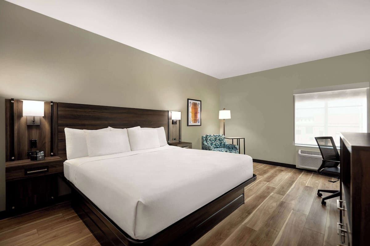 Premium bedding, pillow-top beds, desk, iron/ironing board