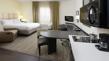 Premium bedding, desk, soundproofing, iron/ironing board