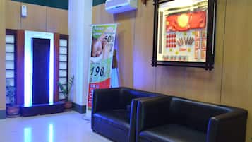 Sittområde i lobbyn