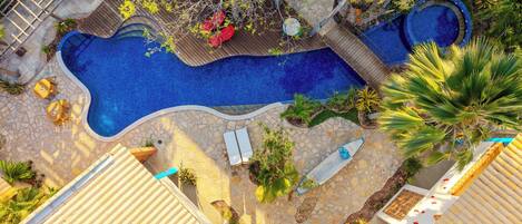 Indoor pool, outdoor pool