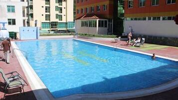 Indoor pool, outdoor pool