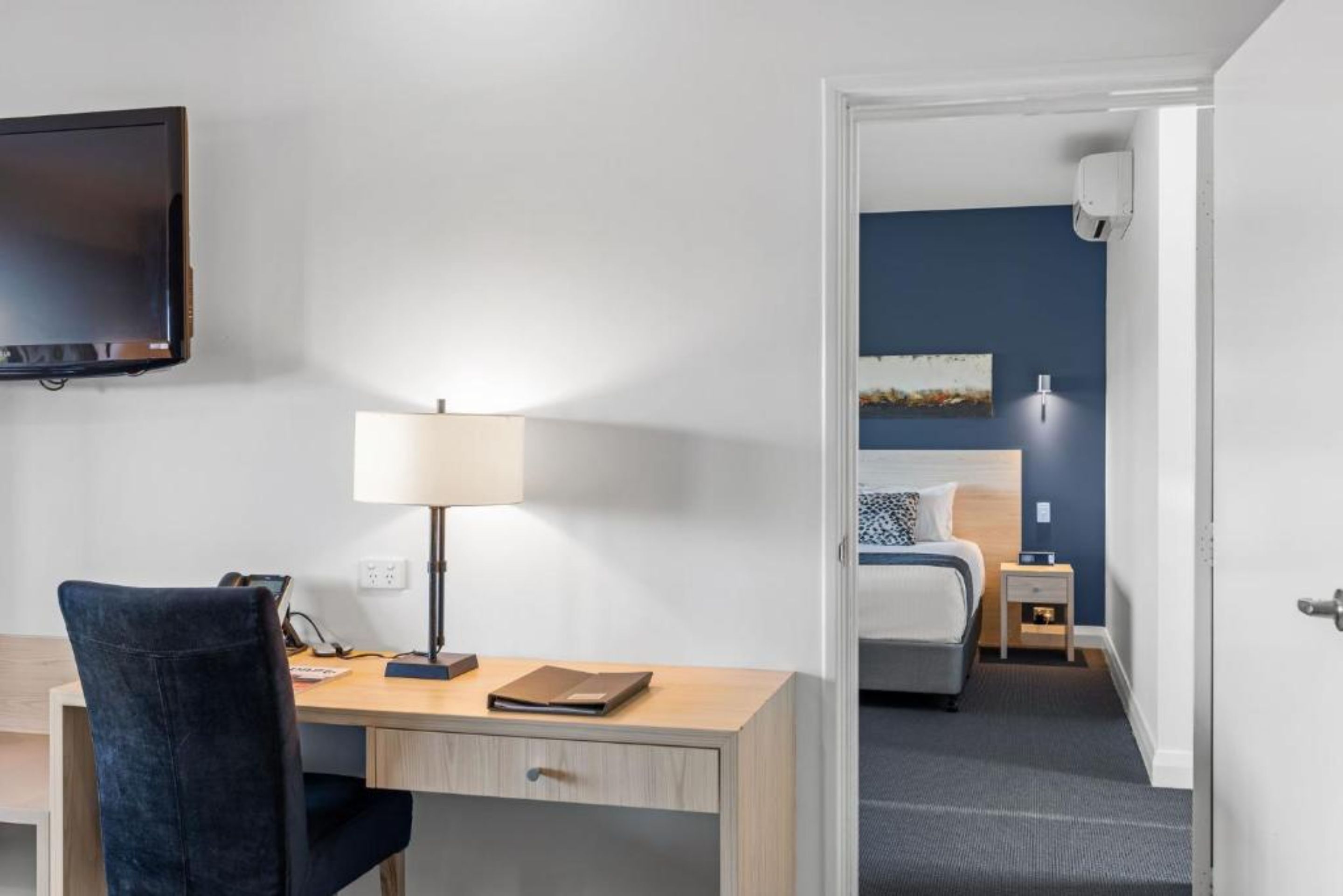 deluxe twin suite | premium bedding, minibar, in-room safe, individually decorated