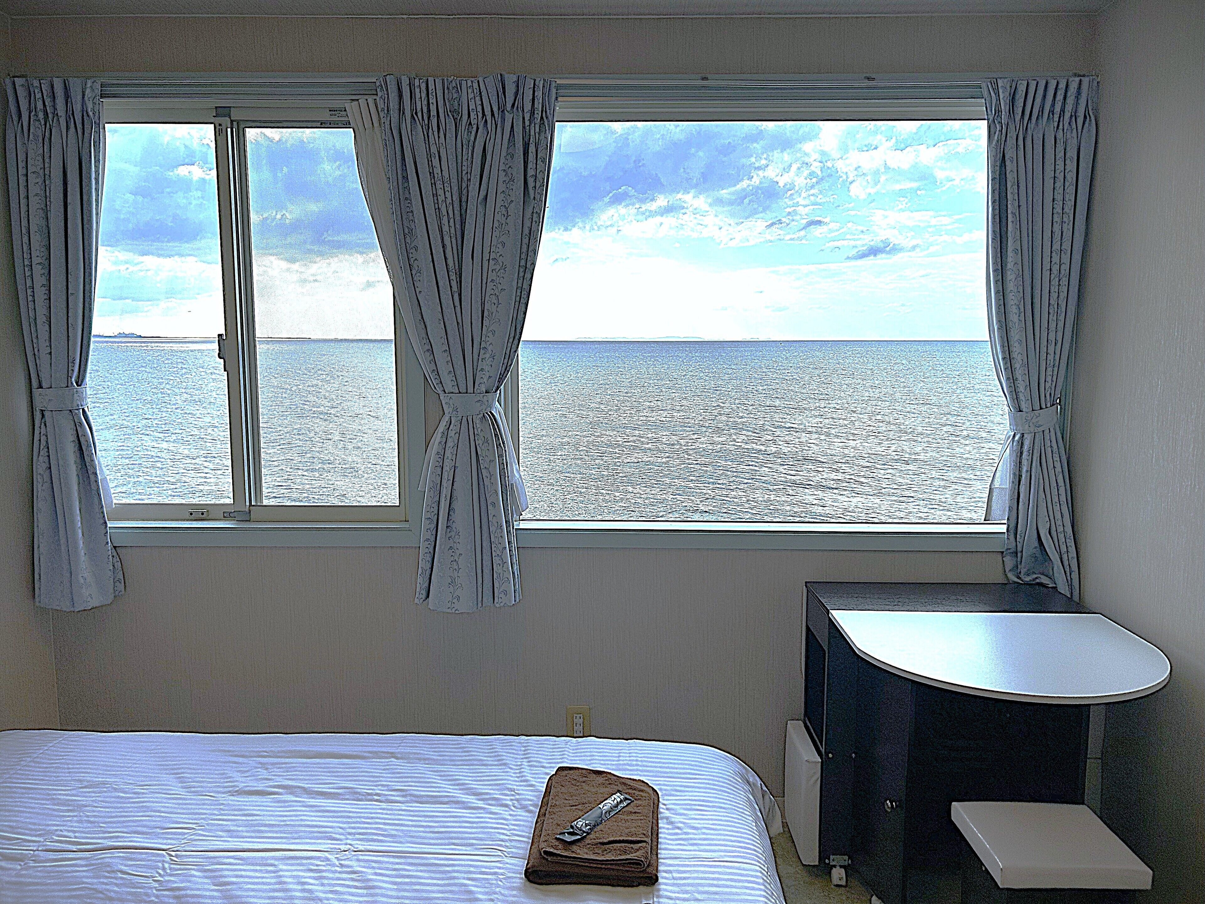 이코노미 더블룸, 침실 1개, 금연, 바다 전망 | 다리미/다리미판, 무료 WiFi, 침대 시트