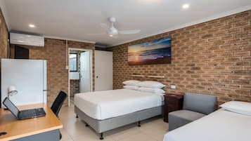 Twin Room | Premium bedding, pillow-top beds, desk, iron/ironing board