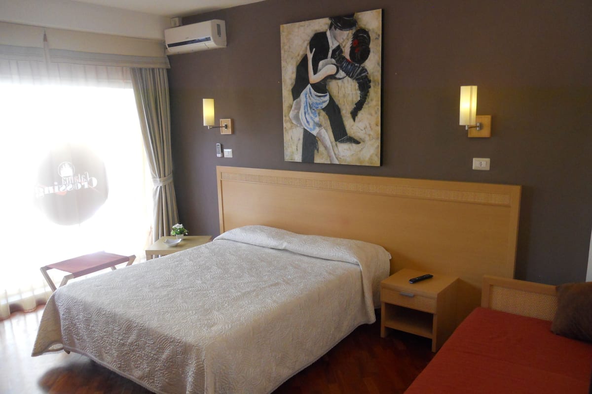 Double Room | Frette Italian sheets, premium bedding, down duvets, memory-foam beds