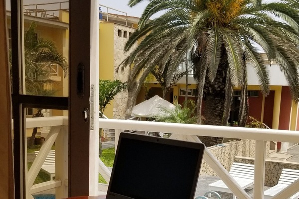Basic Double or Twin Room, Terrace, Garden View | In-room safe, free WiFi, bed sheets