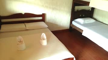 Economy Quadruple Room, Mountain View | Cribs/infant beds, free WiFi