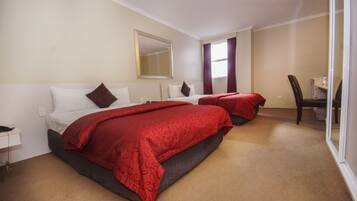 Desk, soundproofing, iron/ironing board, free cots/infant beds