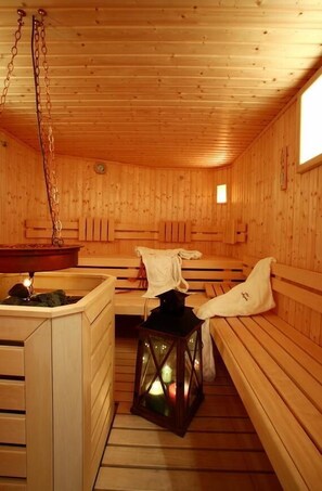 Sauna seca, sauna a vapor, banho turco/hammam, tratamentos corporais