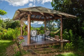 Blick von der Unterkunft