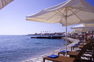 On the beach, beach bar