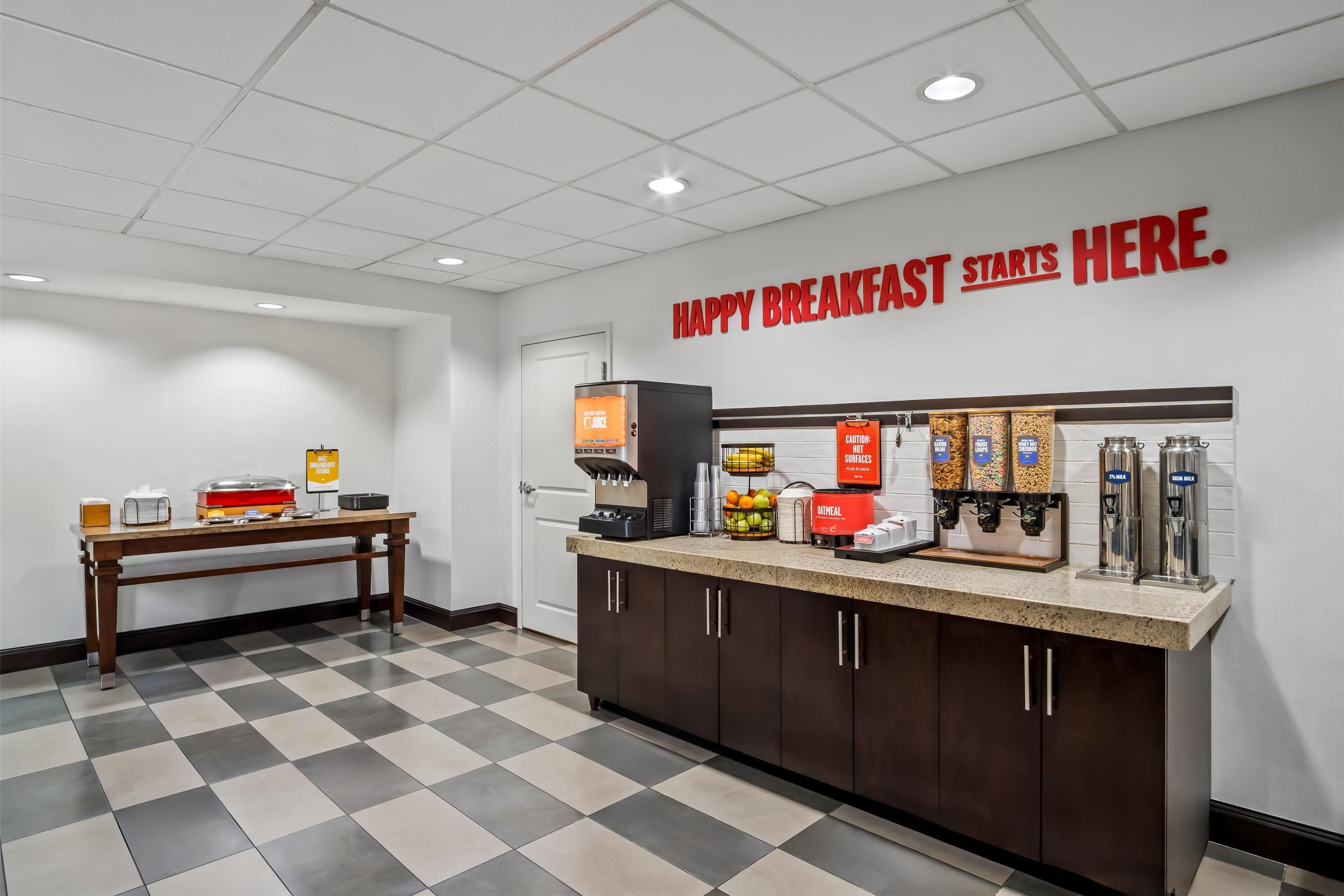 free daily buffet breakfast