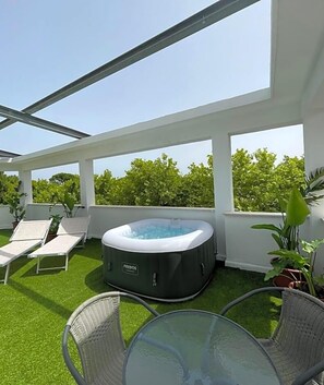 Blick von der Unterkunft