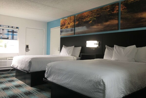 Room, 2 Queen Beds, Non Smoking (Second Floor) | Desk, laptop workspace, blackout drapes, iron/ironing board - Days Inn by Wyndham Calhoun GA I-75 and US-41 (Calhoun)