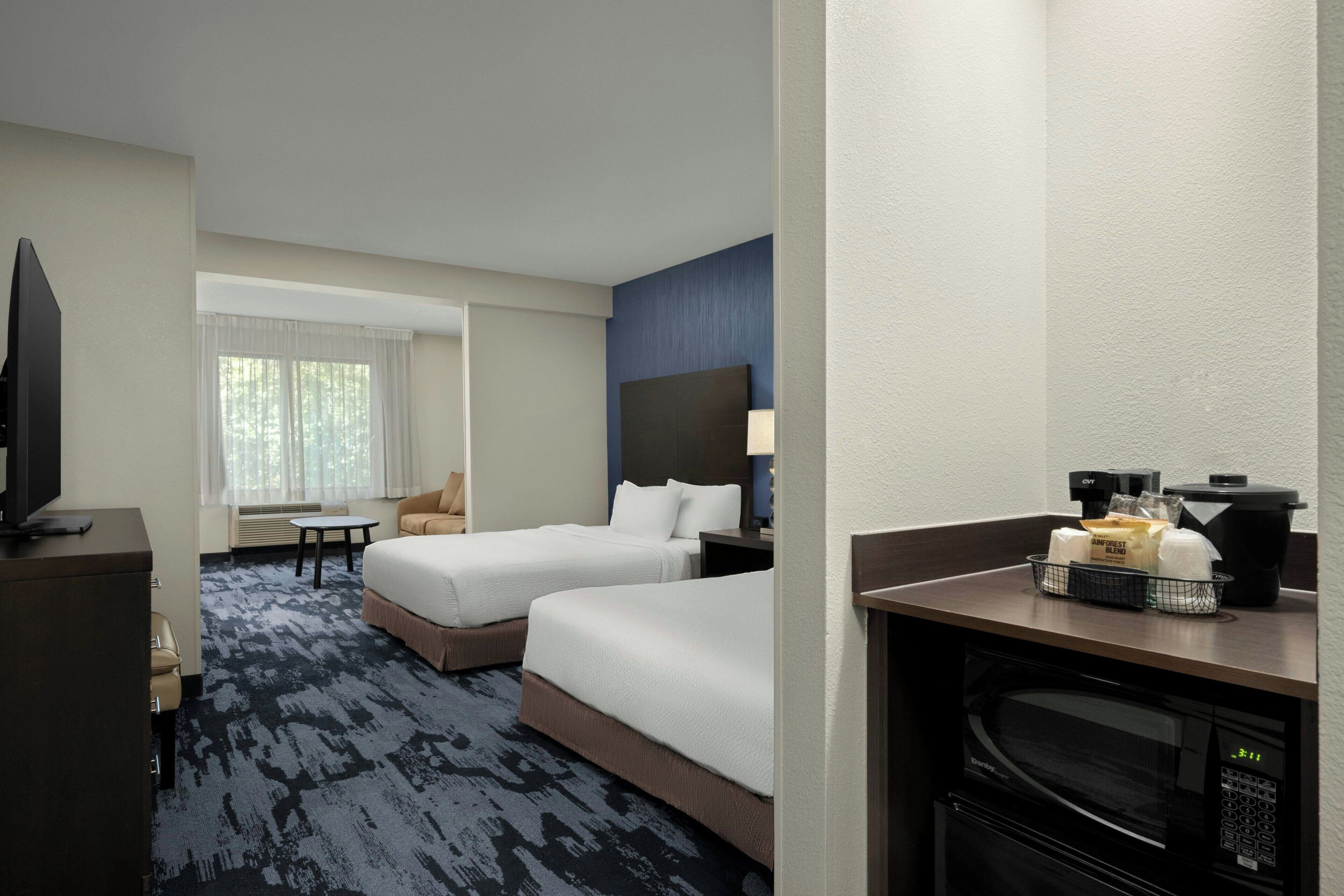 studio, 2 double beds | premium bedding, pillow-top beds, in-room safe, desk