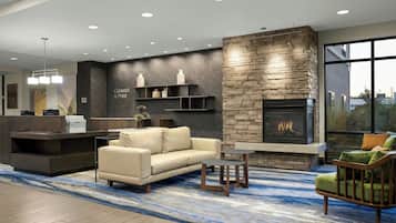 Coin salon dans le hall