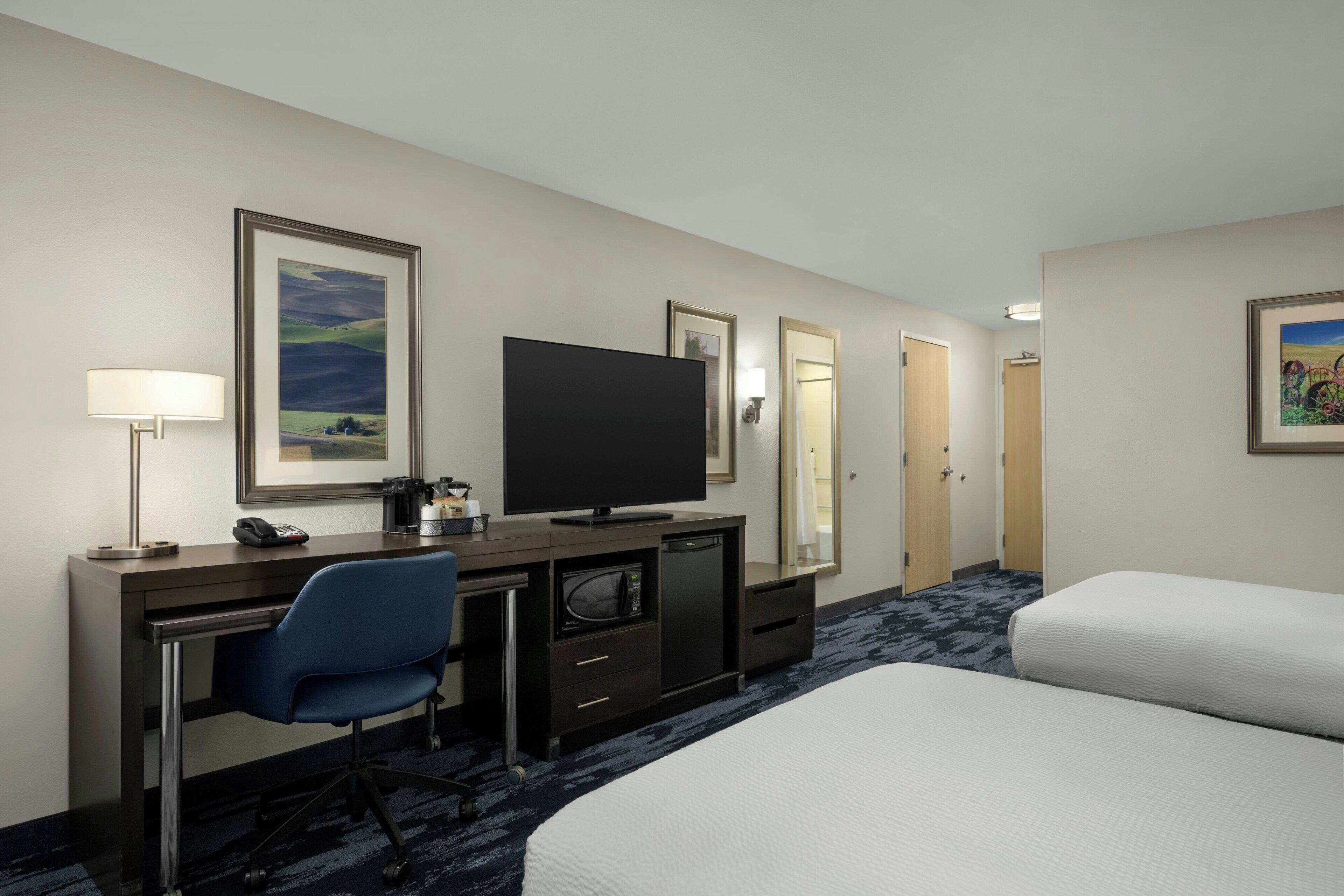 room, 2 double beds | premium bedding, pillow-top beds, in-room safe, desk