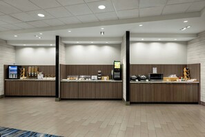 Free daily buffet breakfast